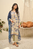 Dhanak DU-3151 Beige Summer Basics Embroidered Lawn