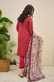 Dhanak DU-3152 Redish Plum Summer Basics Embroidered Lawn