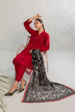 Maria B DW-EA23-14-Red Luxury Casual Prets Vol 2