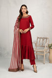Maria B DW-EA23-36-Red Luxury Casual Prets Vol 2