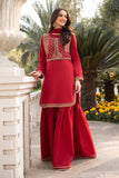 Maria B DW-EF23-64-Red Luxury Casual Prets Vol 2