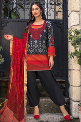 Tahra Traditional Black - B Lawn 2021