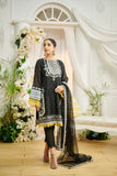Dhanak DL 0208 Black 3pcs Eid Edits 2022