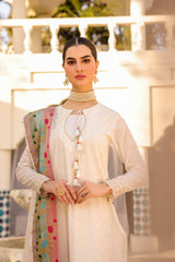 Alkaram ED-03A-23-Ivory Meraki Chikenkari Collection