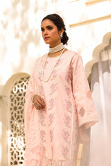 Alkaram ED-08A-23-Pink Meraki Chikenkari Collection