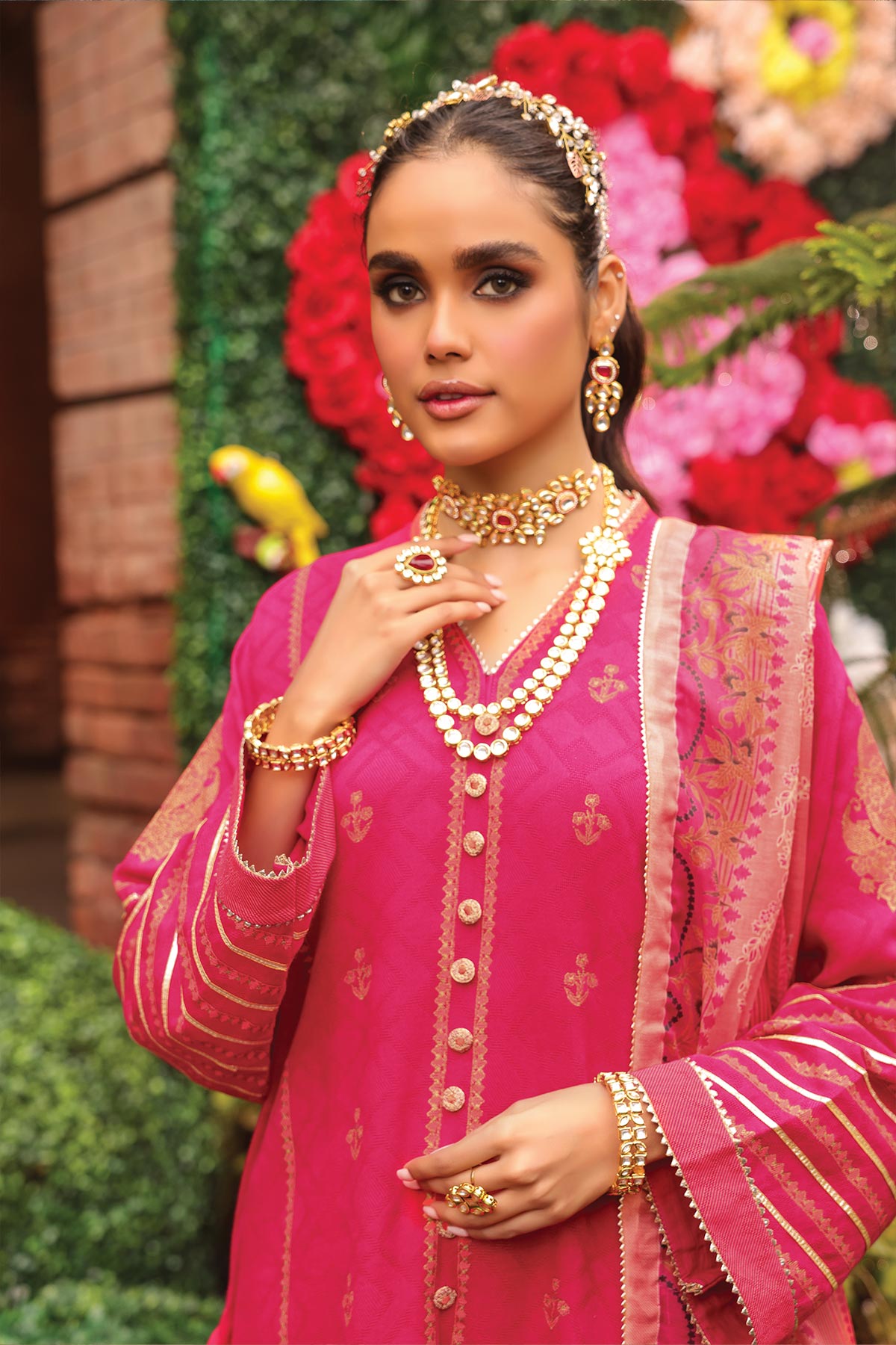 Alkaram FC-30L-23-Hot-Pink Festive Eid Collection