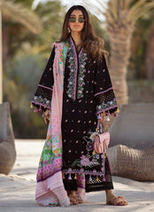 Farah Talib Aziz  Bermuda Black Luxury Lawn 2022