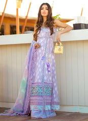 Farah Talib Aziz  La Mer Lilac Luxury Lawn 2022