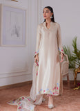 Farah Talib Aziz Liara Sand Embroidered Raw Silk Shirt And Dupatta Luxe Luna Eid Prets 2024