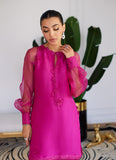 Farah Talib Aziz Elio Hot Pink Raw Silk Shirt With Dupatta Luxe Luna Eid Prets 2024