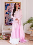 Farah Talib Aziz Arellia Baby Pink Two Toned Rawsilk Shirt With Dupatta Luxe Luna Eid Prets 2024