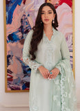Farah Talib Aziz Liara Pistachio Embroidered Raw Silk Shirt With Dupatta Luxe Luna Eid Prets 2024
