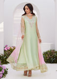 Farah Talib Aziz COLLETTE MINT OMBRE EMBELLISHED COLUMN KALIDAAR WITH EMBROIDERED SLIP AND DUPATTA Zara Luxe Prets 2024