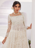 Farah Talib Aziz Maelle Ivory Embroidered and Embellished Kalidaar Zara Luxe Prets 2024