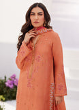 Farah Talib Aziz Elyna Coral Embroidered Raw Silk Shirt and Dupatta Zara Prets 2024