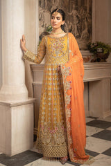 Maryum N Maria Formal Maxi Kesari My-01 Mashaal Linen