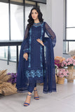 Azure FriskyWaves Eid Ensembles Hania Amir Embroidered3pcs Festive Collection