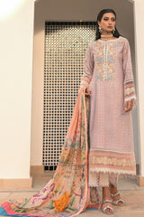 Mushq Pink Suede Hemline Summer Lawn