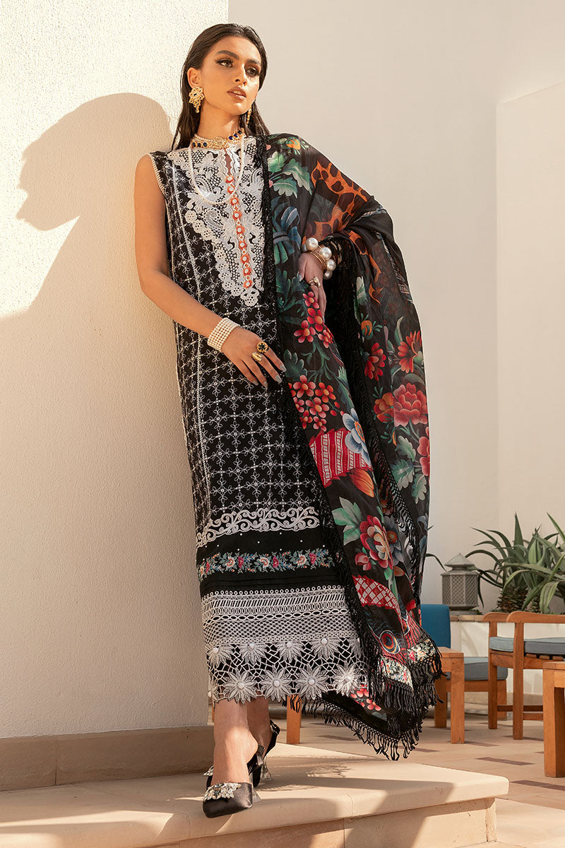 Mushq Dark Noir Hemline Summer Lawn