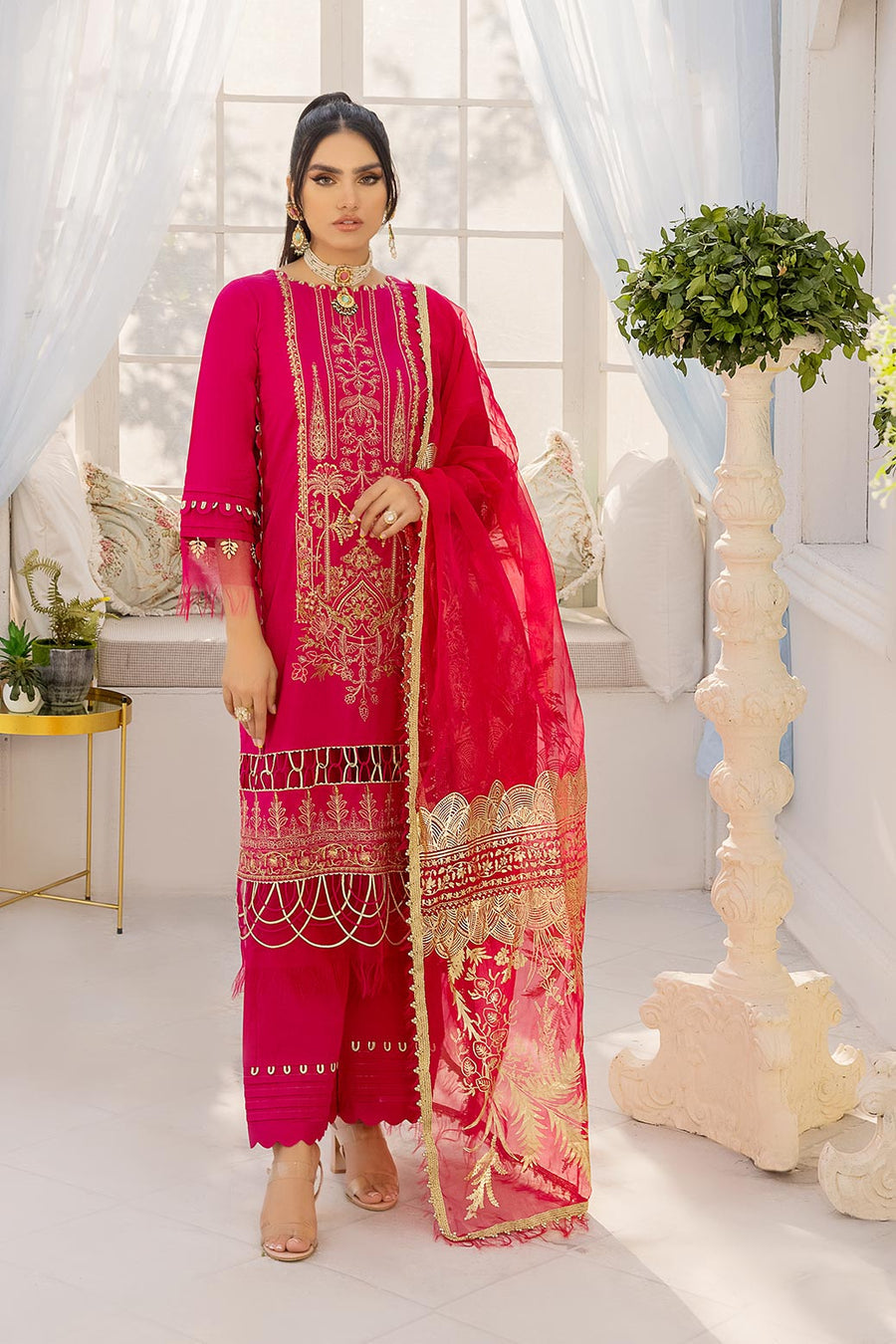 Bonanza Satrangi Pink (HV2C223P03) Chamak Dhamak Cambric Collection 2022