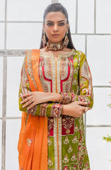 Maryum N Maria Greenery (FFD-0109) Murat By Freesia Premium Chiffon Collection