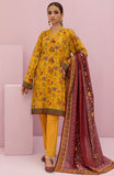Orient OTL 22-119 Yellow Meher Printed Lawn 2022