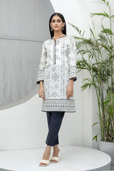 Bonanza Satrangi Off White Jacquard Kurti Jas221p01 Eid Pret 2022