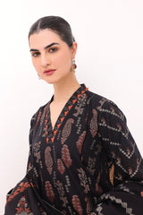 Alkaram JC 02 23 Black Jaquard Cotton Collection