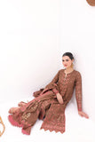 Alkaram JC 11 23 Sepia Brown Jaquard Cotton Collection