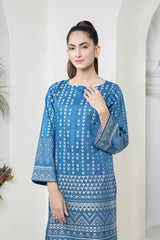 Bonanza Satrangi Blue Jacquard Kurti Jss221p02 Eid Pret 2022