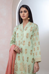 Bonanza Satrangi Green Zari Jacquard Suit Jss223p02 Eid Pret 2022