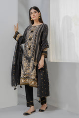 Bonanza Satrangi Black Cambric Suit Kasc223p04 Eid Pret 2022