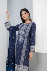 Bonanza Satrangi N Blue Cambric Suit Kasc223p05 Eid Pret 2022