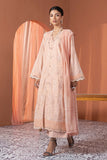 Alkaram M-12B-23-2-Peach Meraki Chikenkari Collection