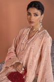 Alkaram M-12B-23-2-Peach Meraki Chikenkari Collection