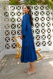 Maria B Shirt Elecrtic Blue MB-EF23-110 Basics Shirts