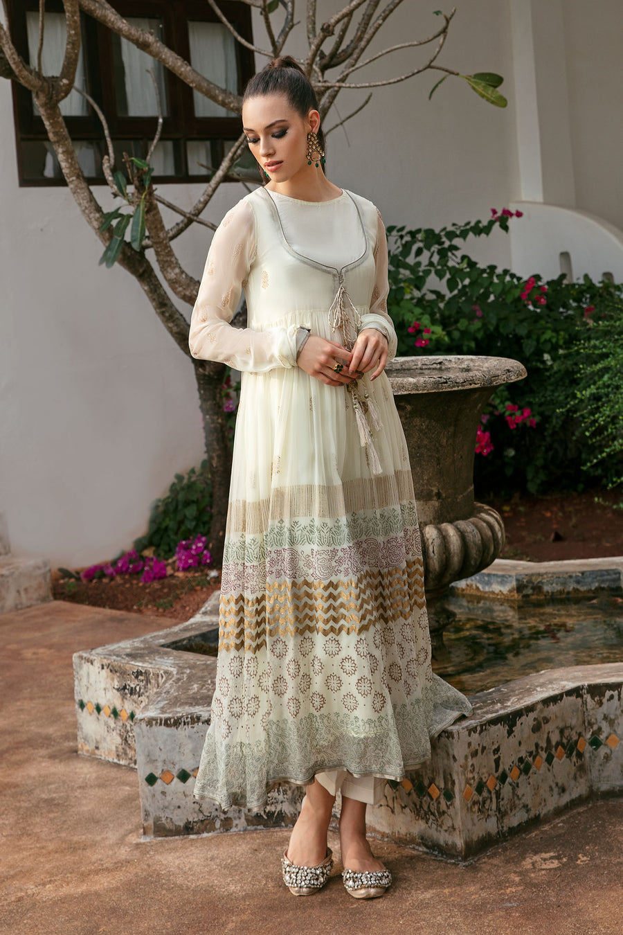 Maria B Shirt Off White MB-F23-212 Basics Formal – Sara Clothes