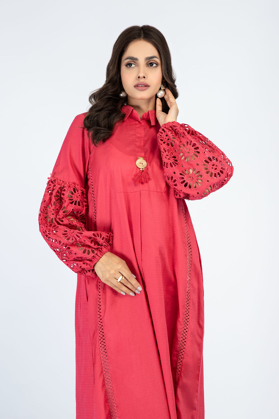 Maria B Shirt Coral MB-EF23-20 Basics Shirts