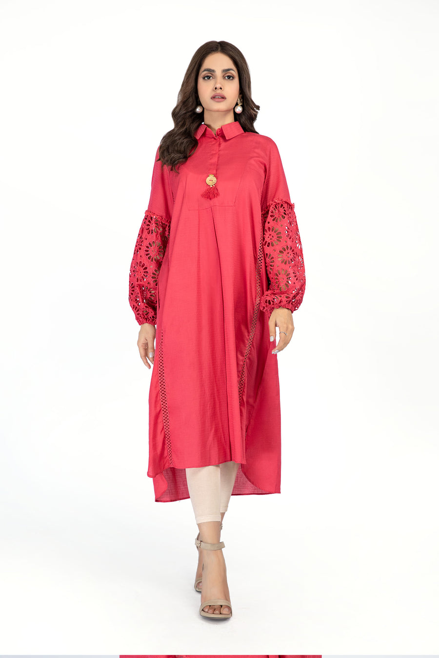 Maria B Shirt Coral MB-EF23-20 Basics Shirts