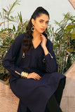 Maria B Shirt Navy Blue MB-W22-115 Basics Shirts