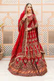 Maria B MC907-DeepRed Couture Wedding Collection