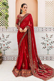 Maria B MC910-Deepred Couture Wedding Collection