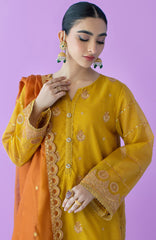 Orient OTLF-23-045 MUSTARD KHADDI NET Festive Eid Collection Vol 2