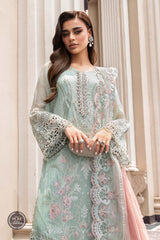 Maria B MPC-23-104-Mint Green Chiffon Collection