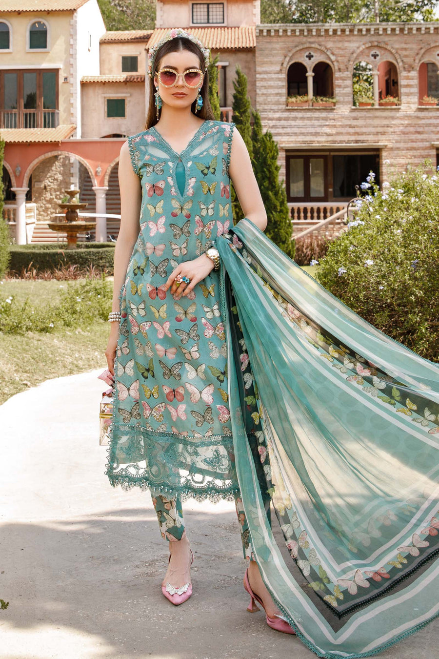 Maria B MPT-1701-A Mprint Spring Summer Lawn
