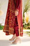 Maryum N Maria Haesel MW23558 Shehr Bano Peach Leather Collection