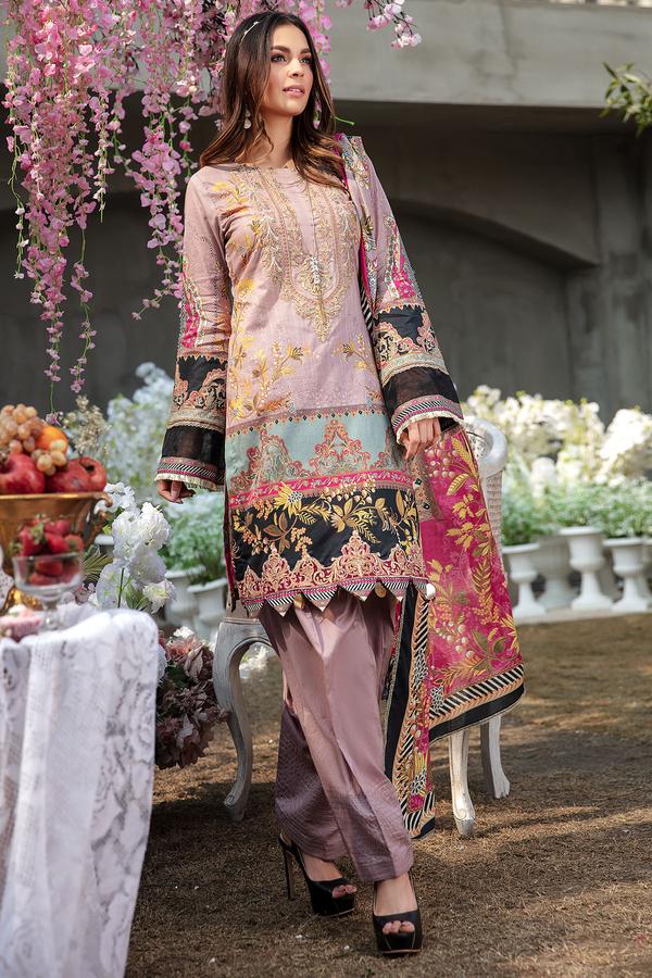 Motifz 2814 Rose Clair Umang Lawn 2021