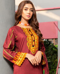 Ittehad IF JN 1603B Linen Series 3 Piece 2020