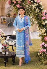 Noor By Saadia Asad D10 Cerulean Laserkari Eid Lawn 2022