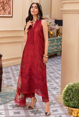 Noor By Saadia Asad D4 Scarlet Laserkari Eid Lawn 2022